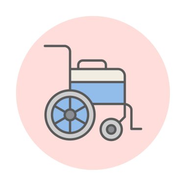 Tekerlek Sandalyesi vektör illüstrasyonu