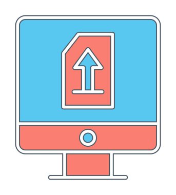 Simgeyi trendy düz tarzda yükle