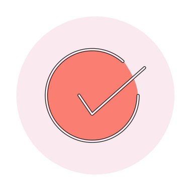 işaret simgesini işaretle, vektör illüstrasyonu basit tasarım