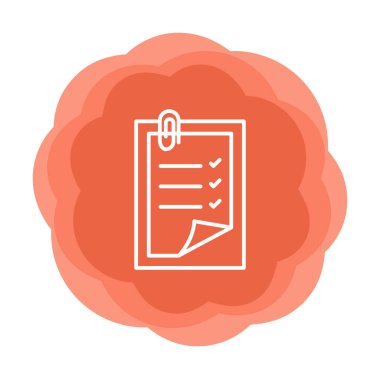 Notes web icon, vector illustration