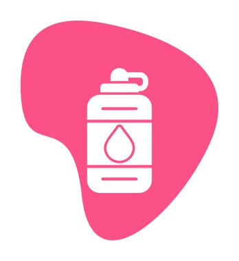 Su şişesinin ağ basit illüstrasyonu