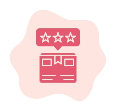 Teslimat kutusu simgesi, vektör illüstrasyonu basit tasarım