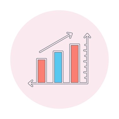 Grafik. Web simgesi basit illüstrasyon 
