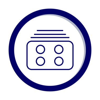 Menü web simgesi, vektör çizim