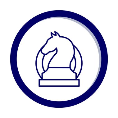 iş stratejisi simgesi, vektör illüstrasyonu basit tasarım