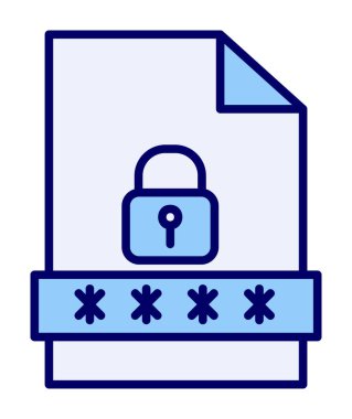 Dosya Parolası vektör çizimi