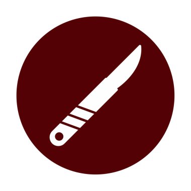 Cerrahi bıçak. Web simgesi basit illüstrasyon 