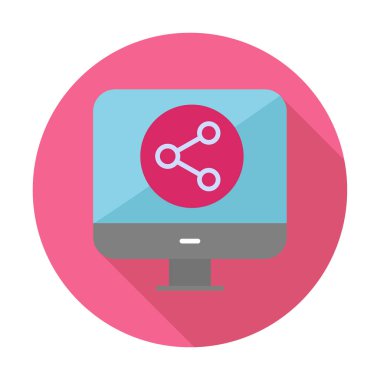 Basit Veri Paylaşımı simgesi, vektör illüstrasyonu