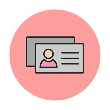 İş Kartları arka planda basit web simgesi. 