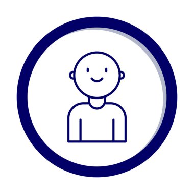 bebek oğlan simgesi, vektör illüstrasyonu