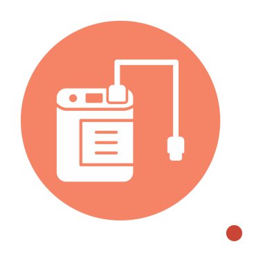 harici sabit disk simgesi, vektör illüstrasyonu basit tasarım