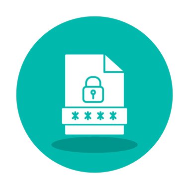 Dosya Parolası vektör çizimi