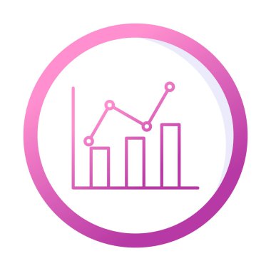 Grafik. Web simgesi basit illüstrasyon 