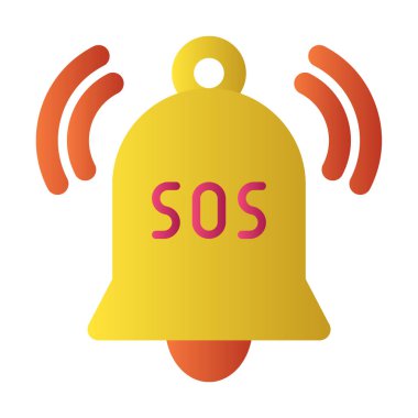 Yani acil durum simgesi vektör illüstrasyonu