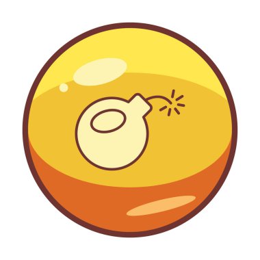 Bomba yassı ikon. vektör renk çizimi