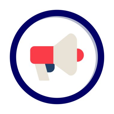 megafon simgesi, vektör illüstrasyonu