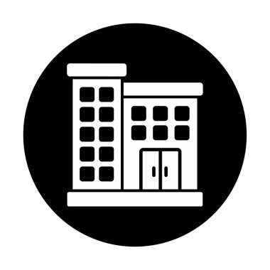 Hastane binası vektör simgesi