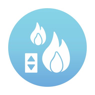 Sıcaklık Denetim simgesi, vektör resimleme 