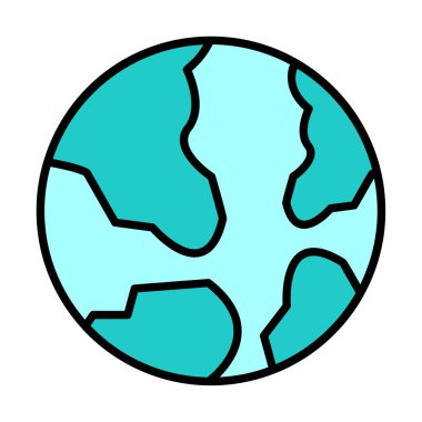 Dünya web simgesi vektör illüstrasyonu