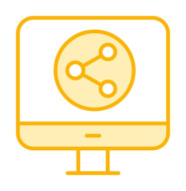 Basit Veri Paylaşımı simgesi, vektör illüstrasyonu