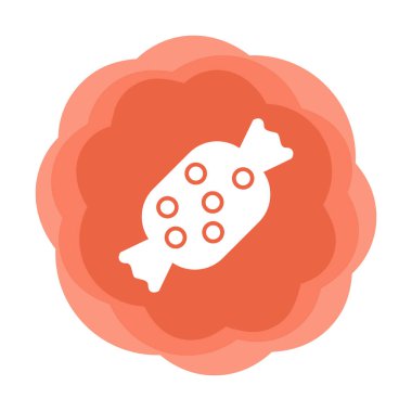 Şeker Web ikonu vektör illüstrasyonu