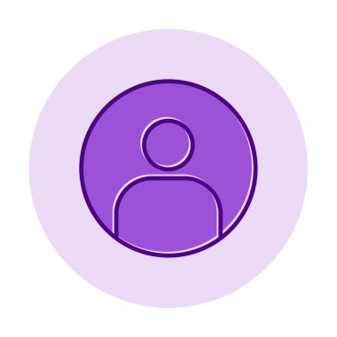 kullanıcı simgesi işaret vektörü çizimi 