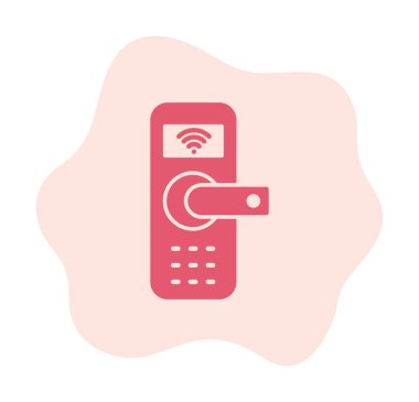 Akıllı Kapı simgesi vektör çizimi