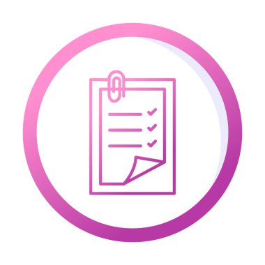 Notes web icon, vector illustration