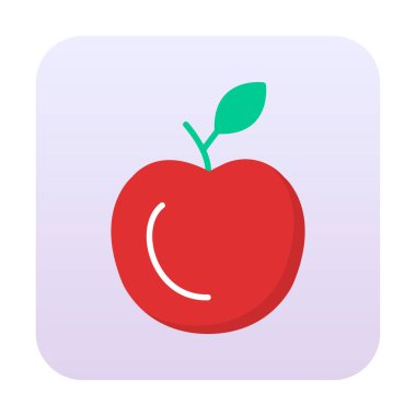 elma web simgesi, vektör çizim  