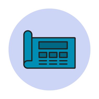 Şablon simgesi, vektör illüstrasyonu basit tasarım