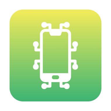 akıllı telefon simgesi, vektör illüstrasyonu basit tasarım