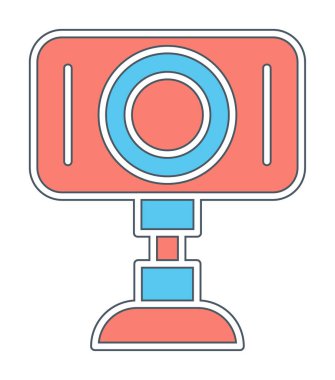 Web kamera simge vektör çizim