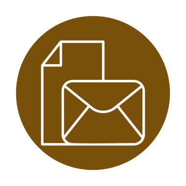 posta simgesi, vektör illüstrasyonu   