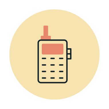 eski telefon simgesini, vektör çizim