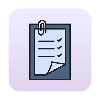 Notes web icon, vector illustration