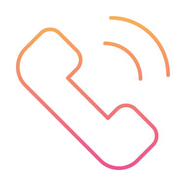 telefon arama simgesi, vektör illüstrasyonu basit tasarım