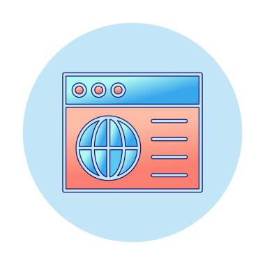 yaratıcı web tasarım simgesi, vektör illüstrasyonu