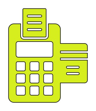 Vektör olarak EDC simgesi. logotype