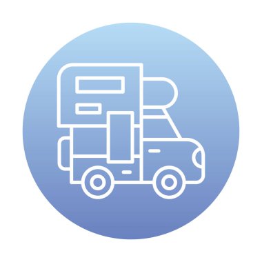 Kamp simgesi vektör illüstrasyonu