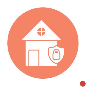 ev güvenlik simgesi, vektör çizim                                    