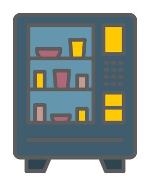 Otomat Web simgesi, vektör illüstrasyonu 