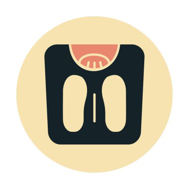 Ağırlık Ölçekleme simge vektör illüstrasyon grafik tasarımı