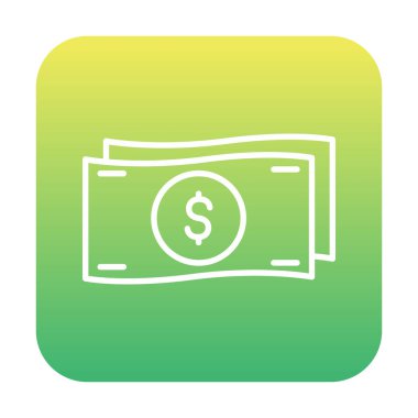 para ve para simgesi, vektör illüstrasyonu basit tasarım