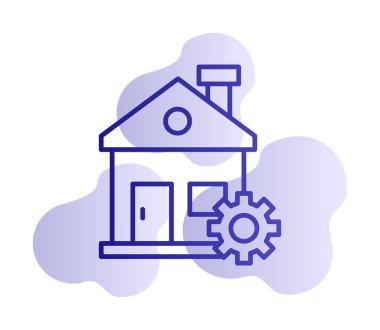 Ev onarım simge vektör çizim