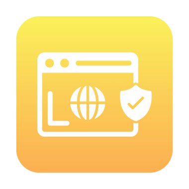 tarayıcı web simgesi, vektör illüstrasyonu 