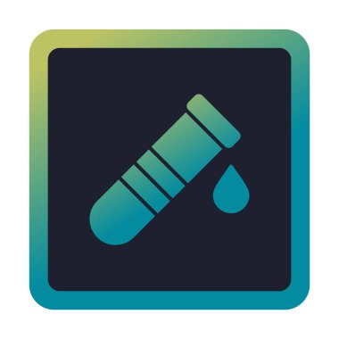 test tübü ikon vektör çizimi