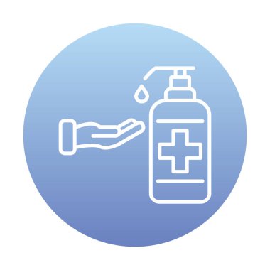 El yıkamanın vektör illüstrasyonu