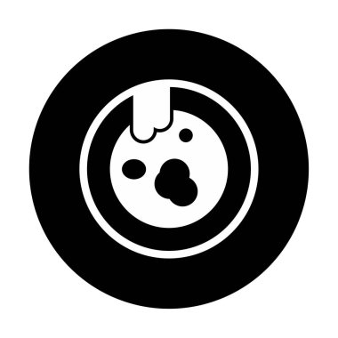 Kirli tabak simgesinin vektör çizimi