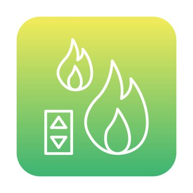 Sıcaklık Denetim simgesi, vektör resimleme 