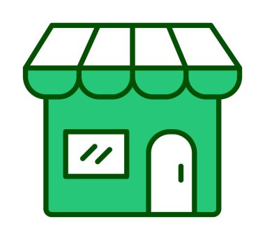 Dükkanı web simge vektör çizim